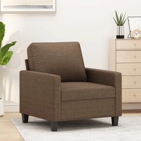 Poltrona Marrone 60 Cm İn Tessuto /