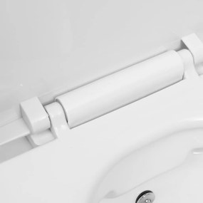 Toilette senza Bordo Sospesa con Funzione Bidet Ceramica Bianca