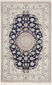 Nain Tappeto persiano 240 x 160 Blu (Iran) Annodato A Mano