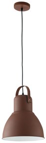 Lampadario Sospensione Legend Industrial Vintage Colore Corten 60W Mis 31,5 x 31,5 x 184 cm