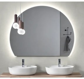 Specchio retroilluminato a LED moderno KENYA 120x93 cm