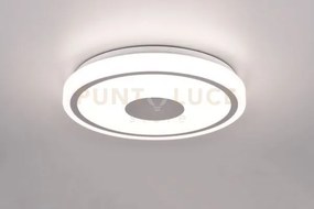 Bunda plafoniera led 16w 2000lm, 4000k bordo cromato d.33cm