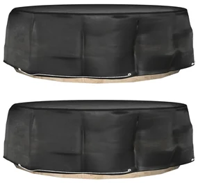 Coperture divani isola 2pz con 10 occhielli Ø236x67 cm rotonde
