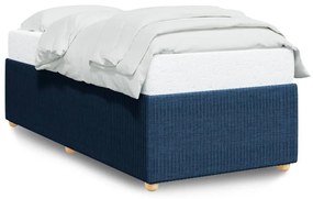 Giroletto Senza Materasso Blu 90x190 Cm İn Tessuto /