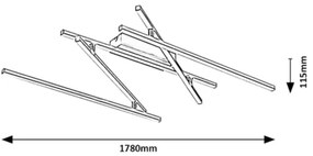 Rabalux 71020 - Plafoniera LED NEGAN LED/40W/230V 4000K