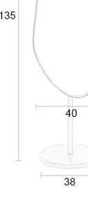 Specchio da terra 40x135 cm Dropz – White Label