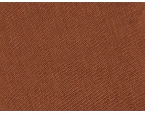 Divano angolare color mattone allungabile e con contenitore (penisola a destra/a L) Fuji – Bobochic Paris