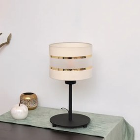 LED Lampada da tavolo HELEN 1xE27/15W/230V color crema/nero/oro