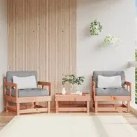 Sedie da Giardino con Cuscini 2 pz in Legno Massello di Douglas 825448