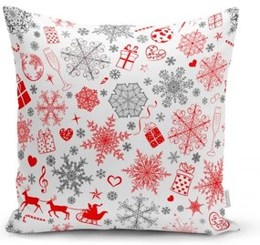 Set di 4 federe natalizie e runner da tavola Fiocchi di neve - Minimalist Cushion Covers