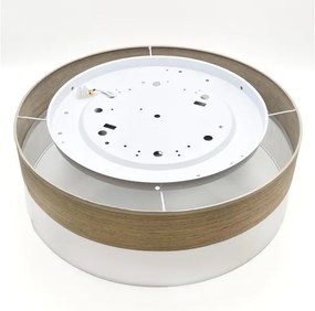 Plafoniera LED SIRJA WOOD LED/36W/230V diametro 45 cm bianco/quercia