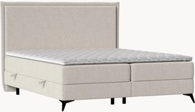 Letto boxspring fatto a mano con contenitore Musk, H3