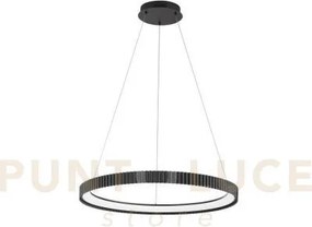 Lampadario a sospensione led nike nera in metallo 58w 8470lm cct 27...