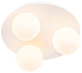 Plafoniera da bagno moderna bianca a 3 luci - Cederic