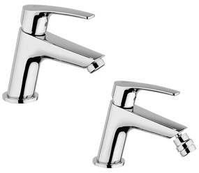 Set miscelatori Lavabo e bidet Lucente di Jacuzzi   Rubinetteria per piletta click clack
