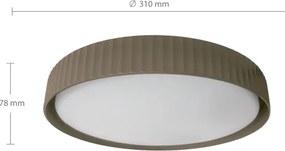 Brilagi - Plafoniera LED LUCIA 24W/230V Ø 31 cm taupe