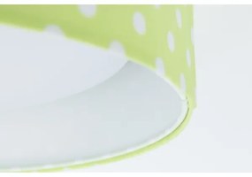 Plafoniera LED GALAXY KIDS 24W 230V verde/bianco a pois