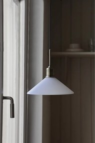 Lampadario bianco e color ottone con paralume in vetro ø 25 cm Vela – Markslöjd