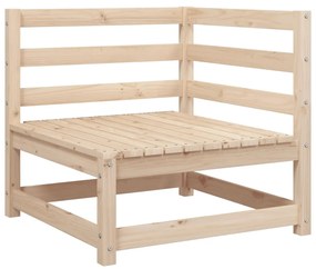 Set divani da giardino 5 pz in legno massello di pino