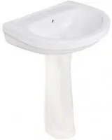 Lavabo da 60 cm con colonna in ceramica - Serie Lake cod 81765