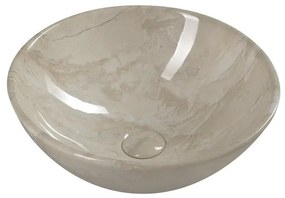 Lavabo rotondo beige in ceramica ø 42 cm Dalma – Sapho