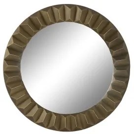 Specchio da parete Home ESPRIT Dorato Cristallo Ferro Moderno 110,5 x 5,5 x 110,5 cm