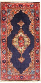 Sarouk Tappeto persiano 70x130 Blu (Iran) Annodato A Mano