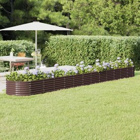 Letto Giardino Acciaio Verniciato A Polvere 512x80x36cm Marrone /