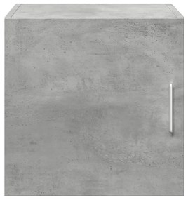 Mobile a parete grigio cemento 40x42,5x40 cm legno multistrato