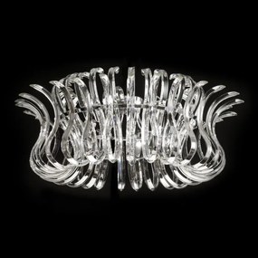 Metal Lux -  Wave PL 6L  - Elegante lampada da soffitto con cristalli