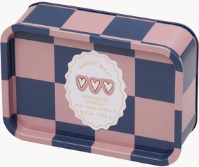 Candela profumata in latta A Dopo Hearts (legno di rosa, vaniglia)