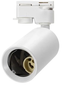 Faretto GU10 per binario Monofase - Bianco - Orientabile