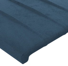 Testiere 2 pz blu scuro 72x5x78/88 cm in velluto