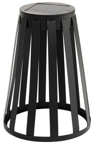 Lampada da tavolo da esterno nera con LED dimmerabile a 3 livelli, solare e ricaricabile - Penny