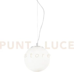 Mapa bianco lampadario a sospensione 1 luce attacco e14 d.20cm