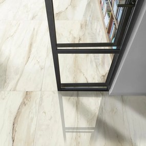 Piastrella da pavimento interno in gres porcellanato 75 x 150 cm rettificato bianco crema lucido Jolie traffico molto intenso (pei 5/5) Sp. 9 mm 2.25 mq