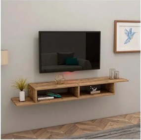 Mobile Porta TV Sospeso 120 Cm Design Moderno Muson Effetto Legno