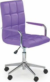 Sedia da ufficio Gonzo2 in viola - H 98-110 cm