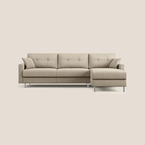 Megan divano letto angolare in microfibra smacchiabile T11