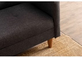 Divano a due posti NARA, grigio scuro