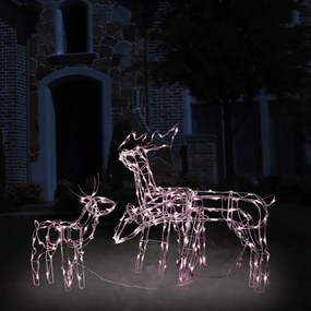 Decorazioni di Natale a Forma di Renne con LED - Set da 3 Pezzi, Decorazioni di Natale a Forma di Renne 3 pz 229 LED II