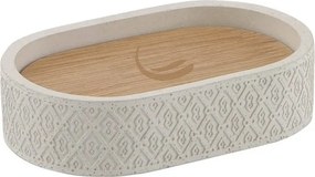 Portasapone in cemento beige Afrodite - Sapho