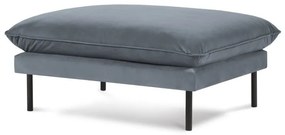 Pouf in velluto grigio, 100 x 80 cm Vienna - Cosmopolitan Design