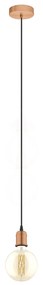 Lampadario A Sospensione Vintage Yorth Acciaio Rame Spazzolato 1 Luce E27