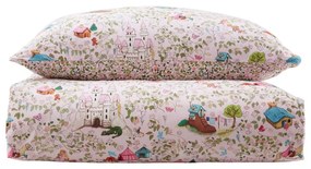 Set copripiumino e federa da bambini rosa in cotone per letto matrimoniale 200x200 cm Fairytale – Belle &amp; Boo