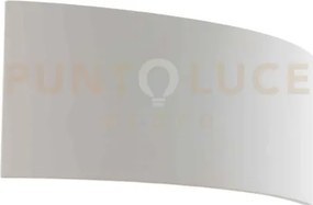 Applique a parete mood bianca 2 luci attacco g9 35x8x13cm in gesso ...