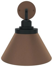 Applique E27 Corten Mattone, IP54 per Esterni - Serie FOCUS Base E27