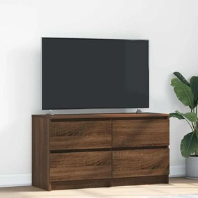 Mobile Tv Rovere Marrone 100x35x54 Cm İn Legno Multistrato /