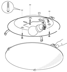 Eglo 87284 - Plafoniera per bambini JUNIOR E27/60W/230V