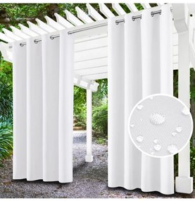 Tenda da giardino su anelli sulla terrazza MIG33 bianco